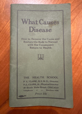 #ad #ad FREE SHIP 1920s What Causes Disease The Health School P.L. Clark Quack Medicine $20.00