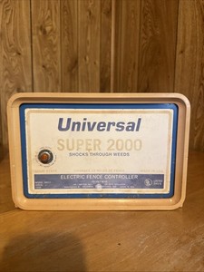 Vintage Universal Super 2000 Electric Fence Controller In Working Condition
