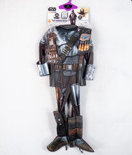 Rubies Kids Star Wars The Mandalorian Costume Size 4-6 Silver Beskar Deluxe M08