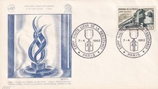 SA23h France 1962 Resistance Fighters Monument, FDC