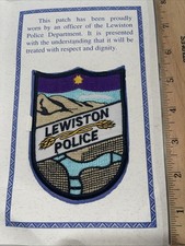 Lewiston Police Patch Idaho ID