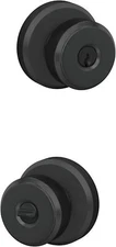SCHLAGE Bowery Keyed Entry Door Knob with Greyson Trim F51A BWE GSN