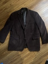 Lauren Ralph Lauren Blazer Mens 44R Brown Corduroy 2 Button Sport Coat Casual