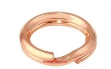 8mm OD 6.3mm ID 14ga 14k Solid ROSE Gold Round Split Jump Ring Clasp Charm USA