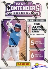 2021 Panini Contenders Baseball EXCLUSIVE Factory Sealed BLASTER Box-AUTO/MEM