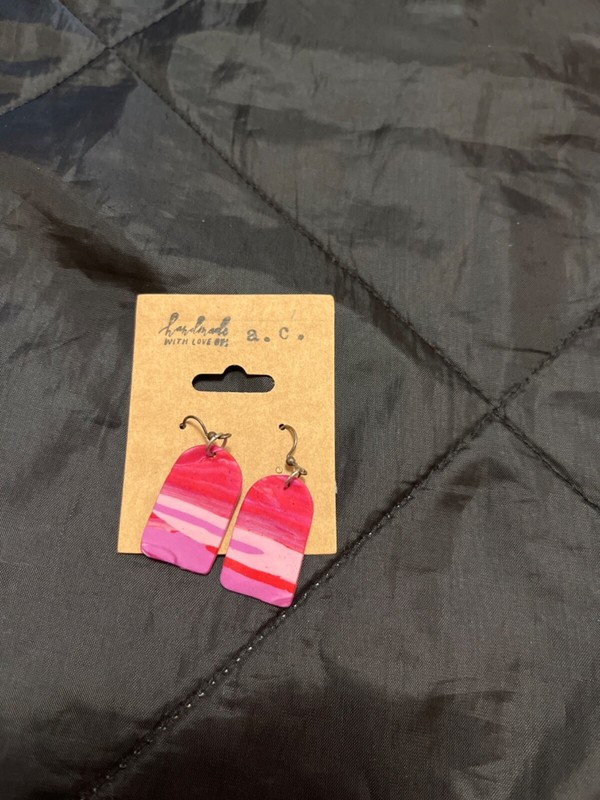 Handmade Pink Earrings - NEW