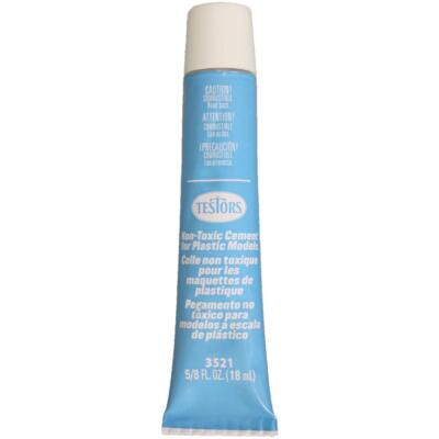 TESTORS NON TOXIC CEMENT GLUE FOR PLASTIC MODELS .625 oz - 3521