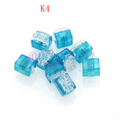 100x 4 Telephone Telecom Cable K4 Wire Connector Network Cable Terminal   #A6-9