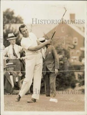 1958 Press Photo Ky Laffoon swings golf club - hpx10712