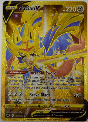 Pokemon ZACIAN V Sword & Shield 211/202 - Near Mint