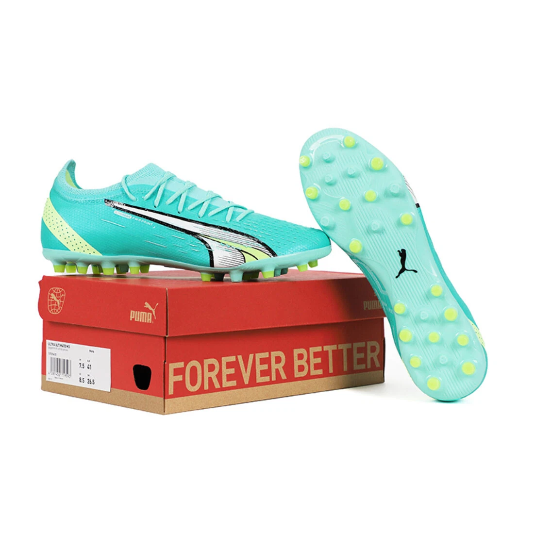 Puma Ultra Ultimate MG Shoes Men's Soccer Football Cleats Peppermint 107214-03