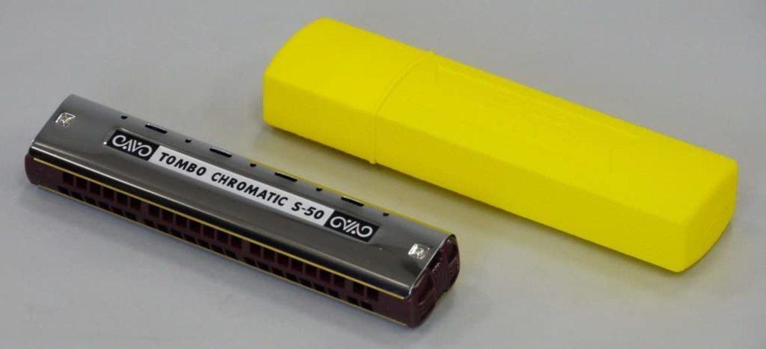 Tombo Dragonfly Chromatic Harmonica 44 Hole Single S-50 Japan for