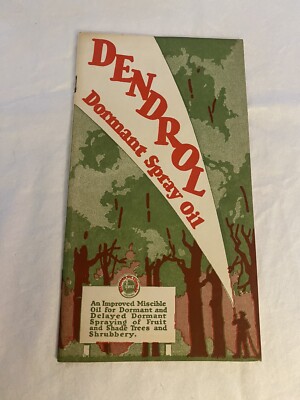 1930 DENDROL DORMANT INSECT SPRAY OIL ADVERTISING BOOKLET