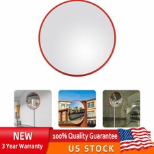 30" Round Convex Mirror Outdoor Driveway Garage Corner Security Traffic Mirror