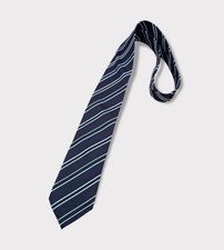 HUGO BOSS Purple Striped Silk DESIGNER Tie ITALY