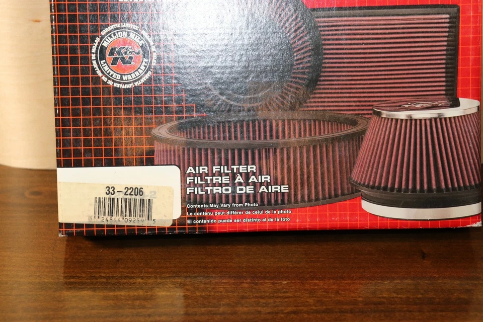 Filtro de entrada de aire de alto flujo K&N 33-2206 para caravana 2001-2007 ciudad y campo Foto 3 de 3