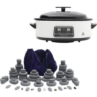 ARTIFCIAL-MASTER Massage Heater Hot Stone Kit Digital Warmer Heating Basalt Stones Rock Spa Salon