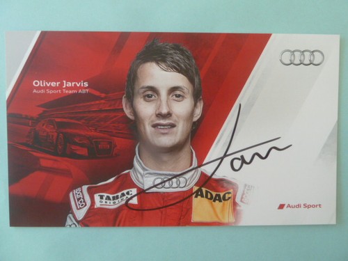 -ke- Oliver Jarvis (Motorsport), Audi Sport Karte - Tourenwagen (10x18cm)