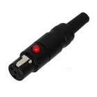 Mini-XLR 4-Pin TA4F Connector for Audio Microphone headset Wireless Transmitter