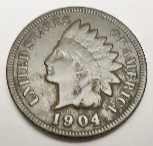1904 P Indian Head Cent Penny *VF - VERY FINE DETAILS* **FREE SHIPPING**