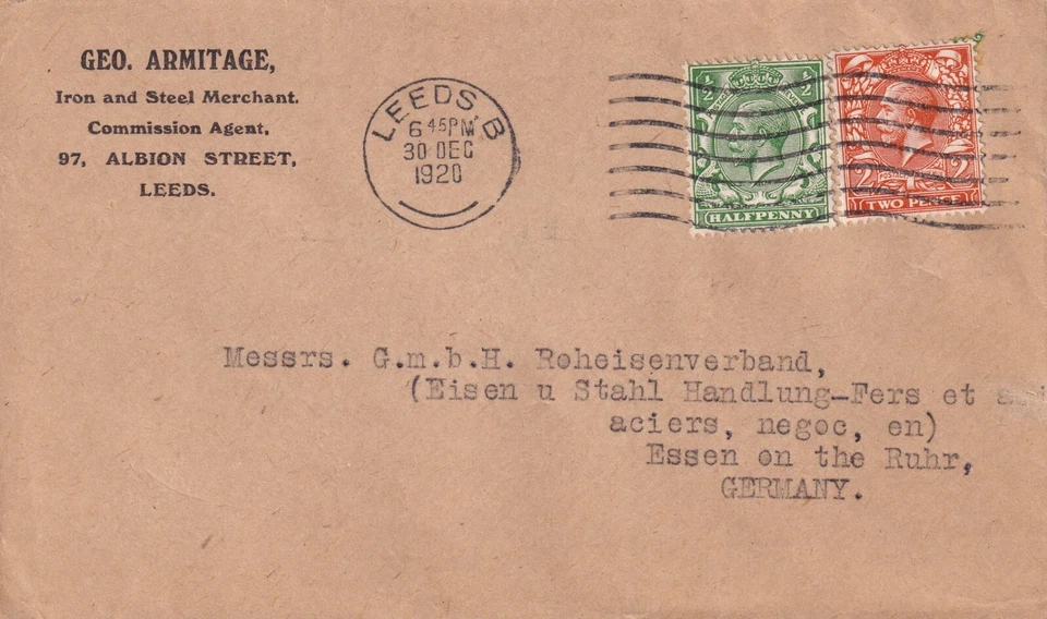 GB very fine COLLECTION 1920/2, CENSORSHIP AFTER WWI IN RHINISH PRUSSIA: - Image 3 of 4