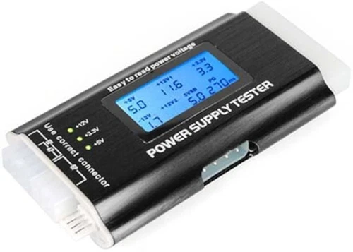 Digital PC Computer PSU Power Supply Tester 20/24 Pin LCD Display ATX BTX ITX SA
