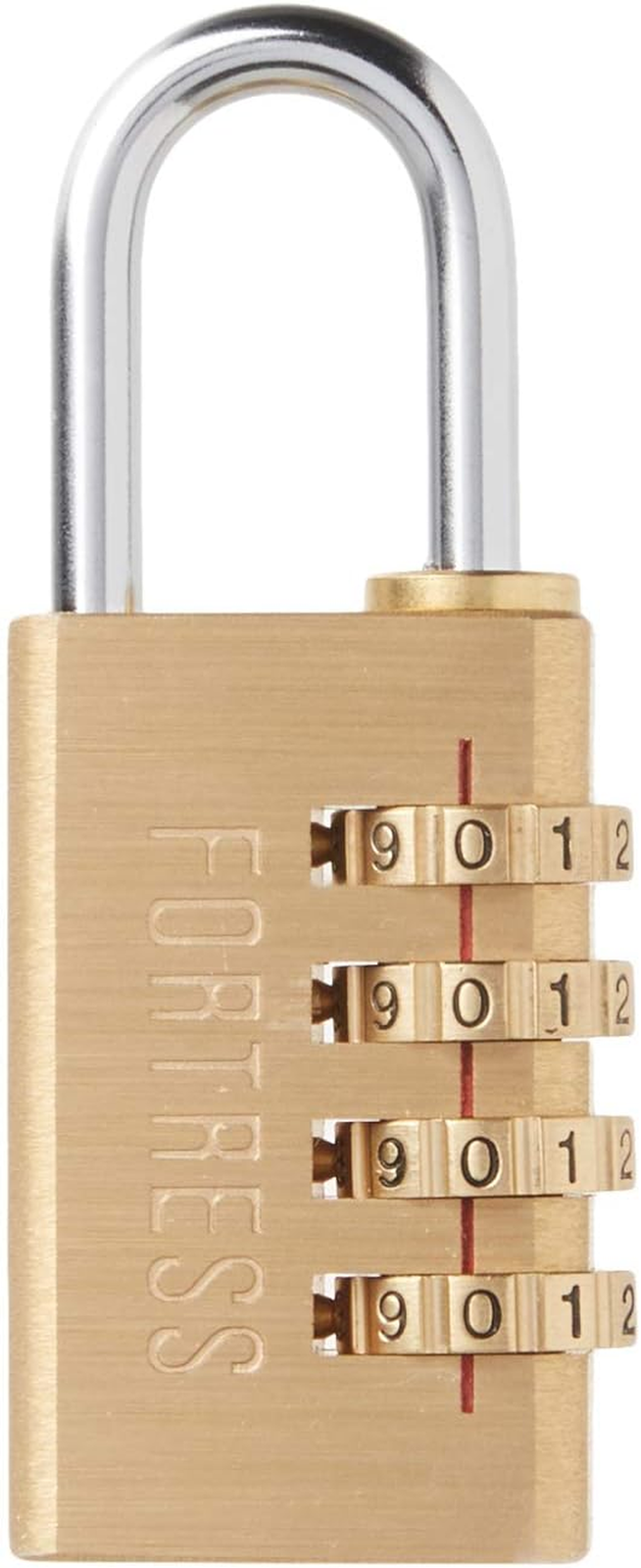 Fortress Padlock, Set Your Own Combination Luggage Lock, 1-3/16 In.