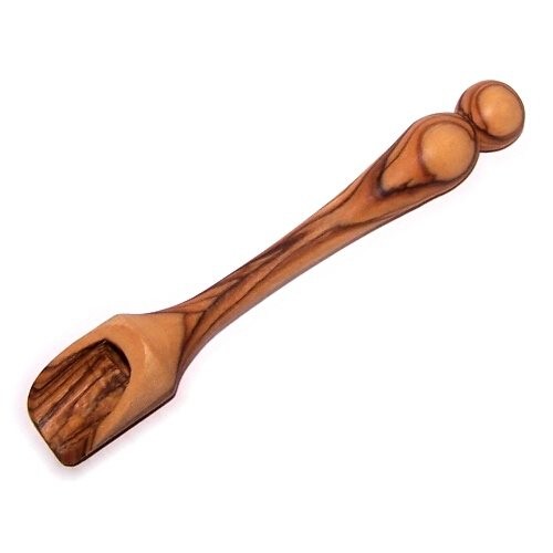 Handcrafted olive wood Salt spoon or scoop / shovel - Small and Long ( length