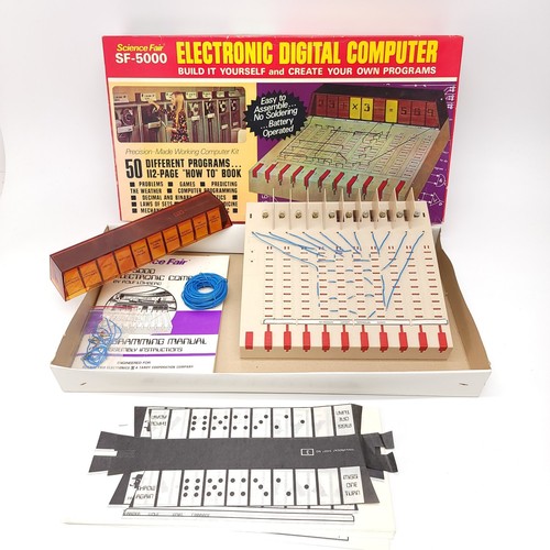 TANDY SCIENCE FAIR SF-5000 LOGIX 0-600 Electronic Digital Computer ...