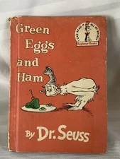 Green Eggs and Ham Dr. Seuss Vintage  1960 Hardcover Grolier Book Club Edition