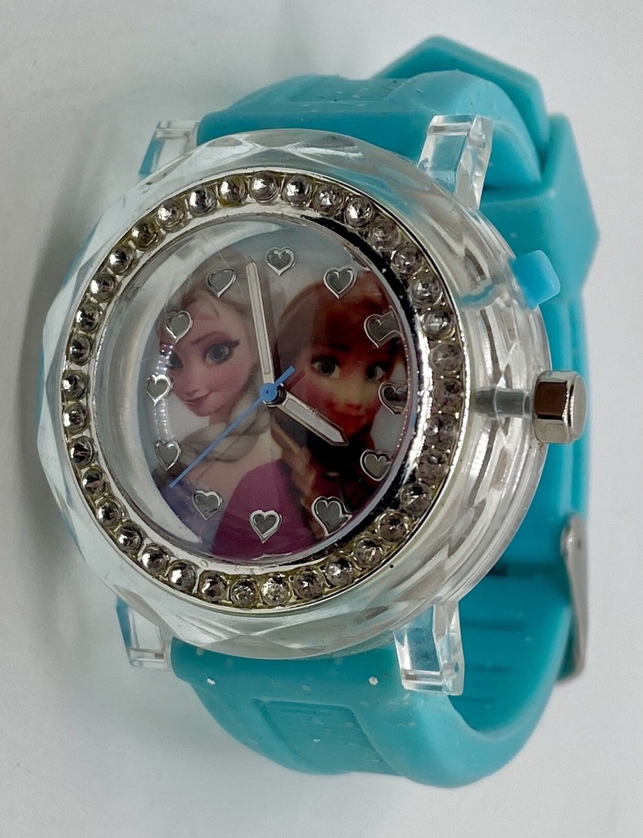 New ACCUTIME DISNEY Anna Elsa Frozen Watch Ladies/Girls Iced Dial Sparkly  Band