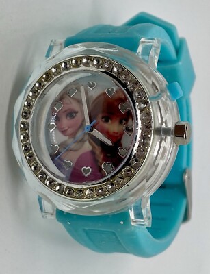 New ACCUTIME DISNEY Anna Elsa Frozen Watch Ladies/Girls Iced Dial Sparkly Band