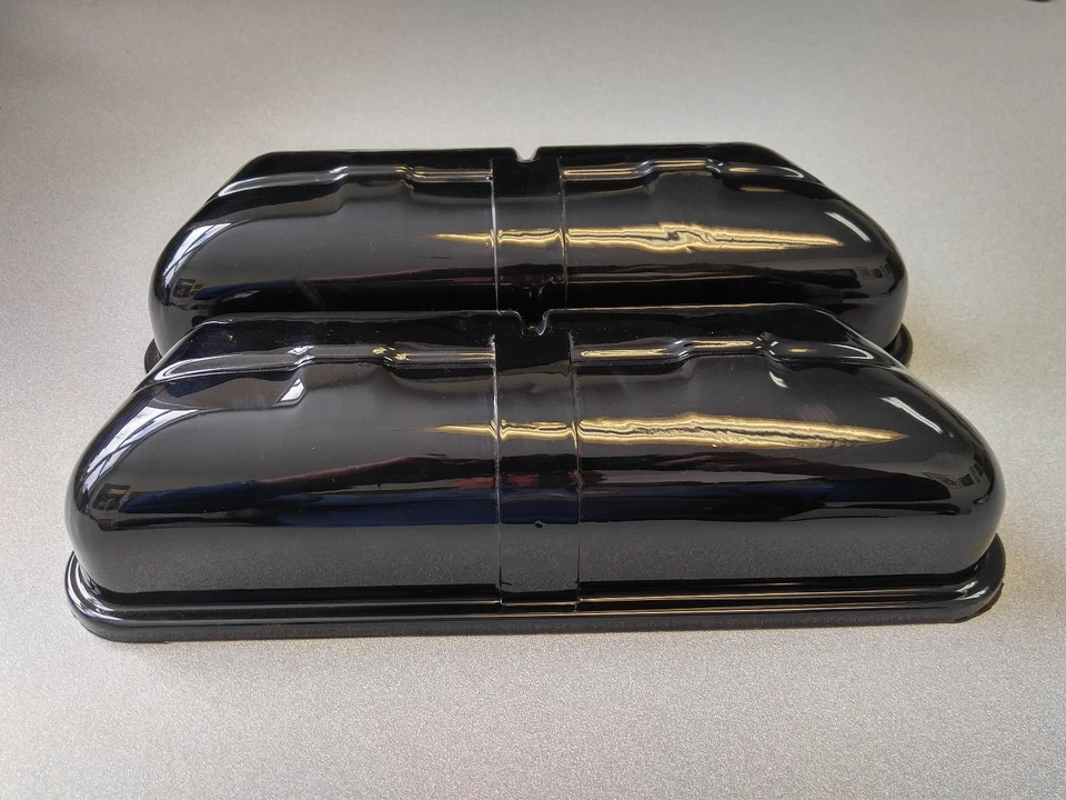 NICE PAIR OF ORIGINAL GENUINE PORSCHE 356 356A 356B VENTED VALVE COVERS 10 - Image 4 of 4