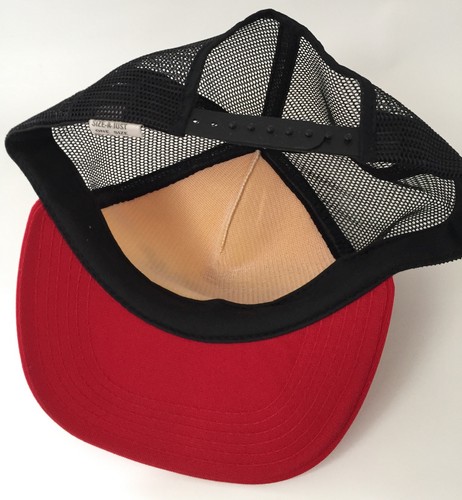 AP Mufflers and Pipes Snapback Hat Black Mesh Vtg Trucker Cap Red White Auto - Picture 10 of 12
