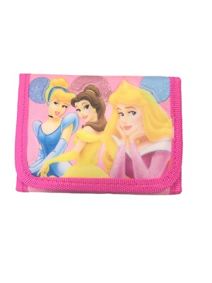Disney Princess Trifold Pink Wallet 4'' x 5''