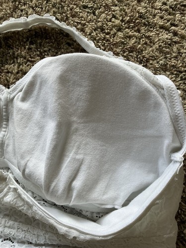 Aerie Bralette Plus Size XXL White Halter Style VGUC Padded - Picture 6 of 12