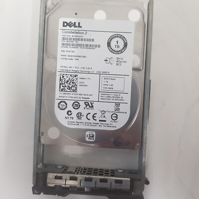Dell Constellation.2 ST91000640SS 9RZ268-150 09W5WV SAS 6Gbps 1TB RPM 7.2K HDD