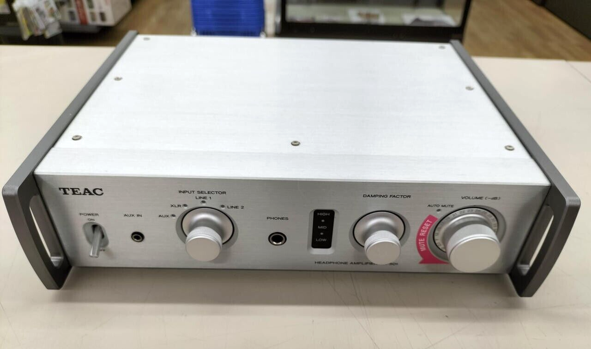 Teac HA-501 Headphone Amplifier Silver Working | eBay