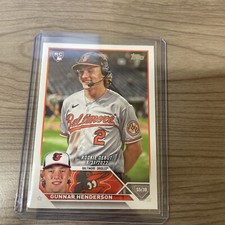 2023 Topps Update Gunnar Henderson US18 Rookie Debut 8/31/2022 RC