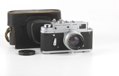ZORKI - 4K Soviet rangefinder camera KMZ Lens JUPITER - 8 (2/50) Mount M39