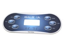 Hot Tub OVERLAY TP600 (6) 1 Pump Aux Topside control Padsticker, inlay or decal