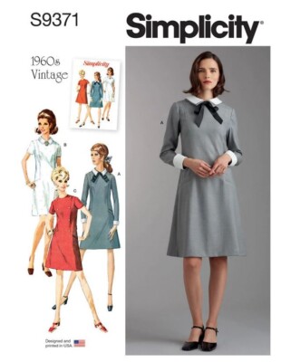 Simplicity Schnitt Nr 9371.F5  Kleid Gr. 44 - 52