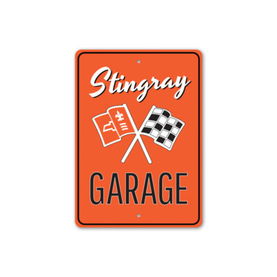 Stingray Garage Sign Chevrolet Personalized Chevy Man Cave Race Team Custom Sign