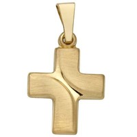 Miamar K23 Damen AnhäNger Kreuz 14 Karat (585) Gelbgold
