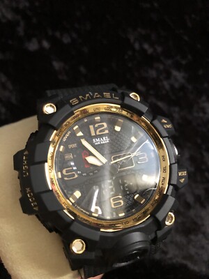 Military Sport Watch SMAEL 1545 WR 50M Dual Time Quartz