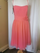 Alfred Angelo Party Prom Dress Evening Formal Size 10 12 Coral Pink Bnwt New