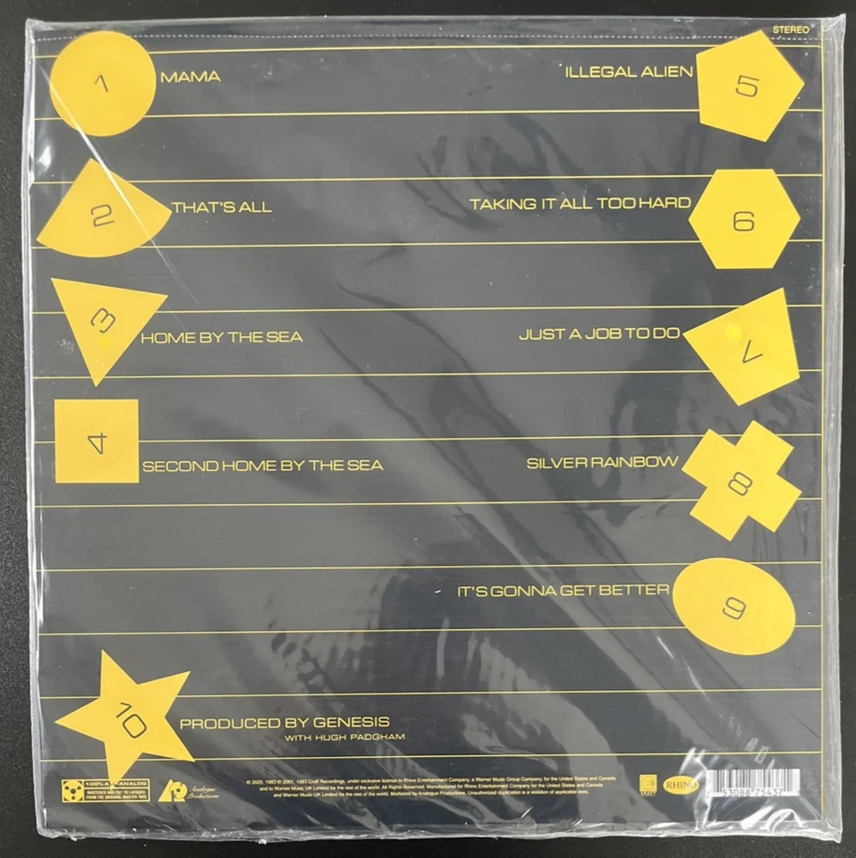 GENESIS SELF TITLED ANALOGUE PRODUCTIONS VINYL 2LP AUDIOPHILE 180G SEALED MINT - Image 2 of 2