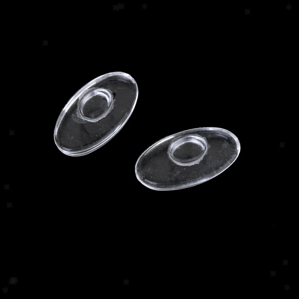 5 Paia Di Naselli Per Occhiali A Vite, 15 Mm, Morbidi In Silicone Nero, Antiscivolo, Con Kit Di Riparazione (Cacciavite E Viti) - 3