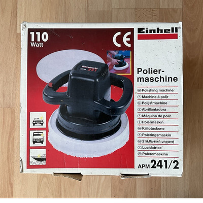Einhell Poliermaschine APM 241/2, 110W, 230V, 240mm, inkl. Polierhaube