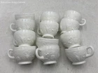 Vintage Westmoreland White Milk Glass Decorative Punch Cups Lot Of 12